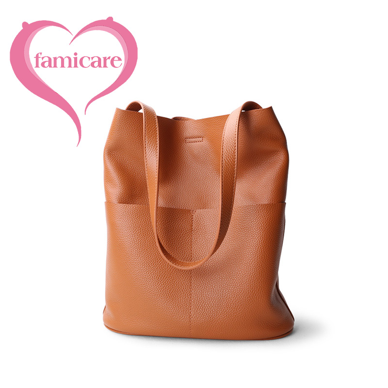 Women Bags With Laptop Compartment - Женская сумка-ведро из натуральной яловой кожи,