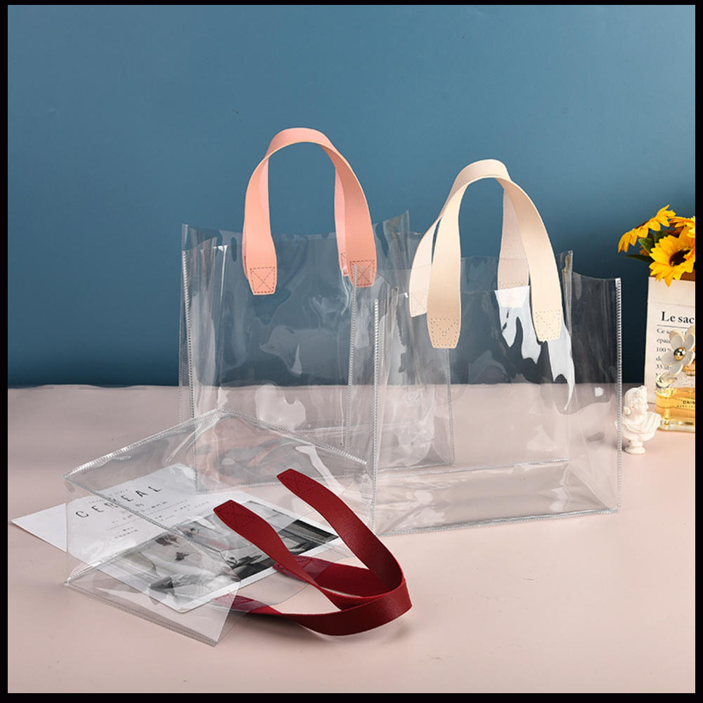 Jelly Bag Clear Pvc - Прозрачная Сумка-тоут из ПВХ, вместительный пластиковый