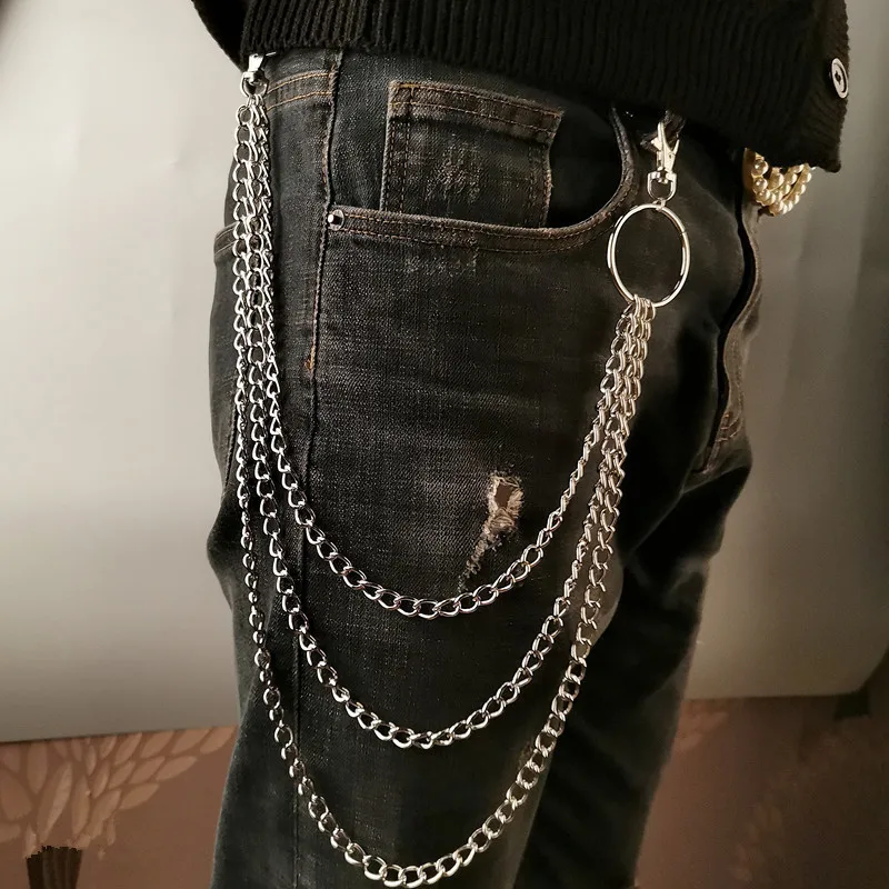 Women Bags With Wallet - Металлическая цепочка-ремень в стиле панк с
