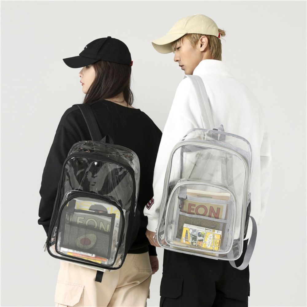 Jelly Bag Clear Pvc - Прозрачный рюкзак из ПВХ большой вместимости,