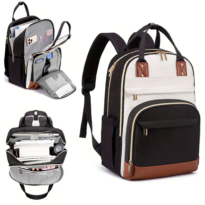 Women Bags With Laptop Compartment - Женский многоцветный рюкзак с регулируемыми плечевыми