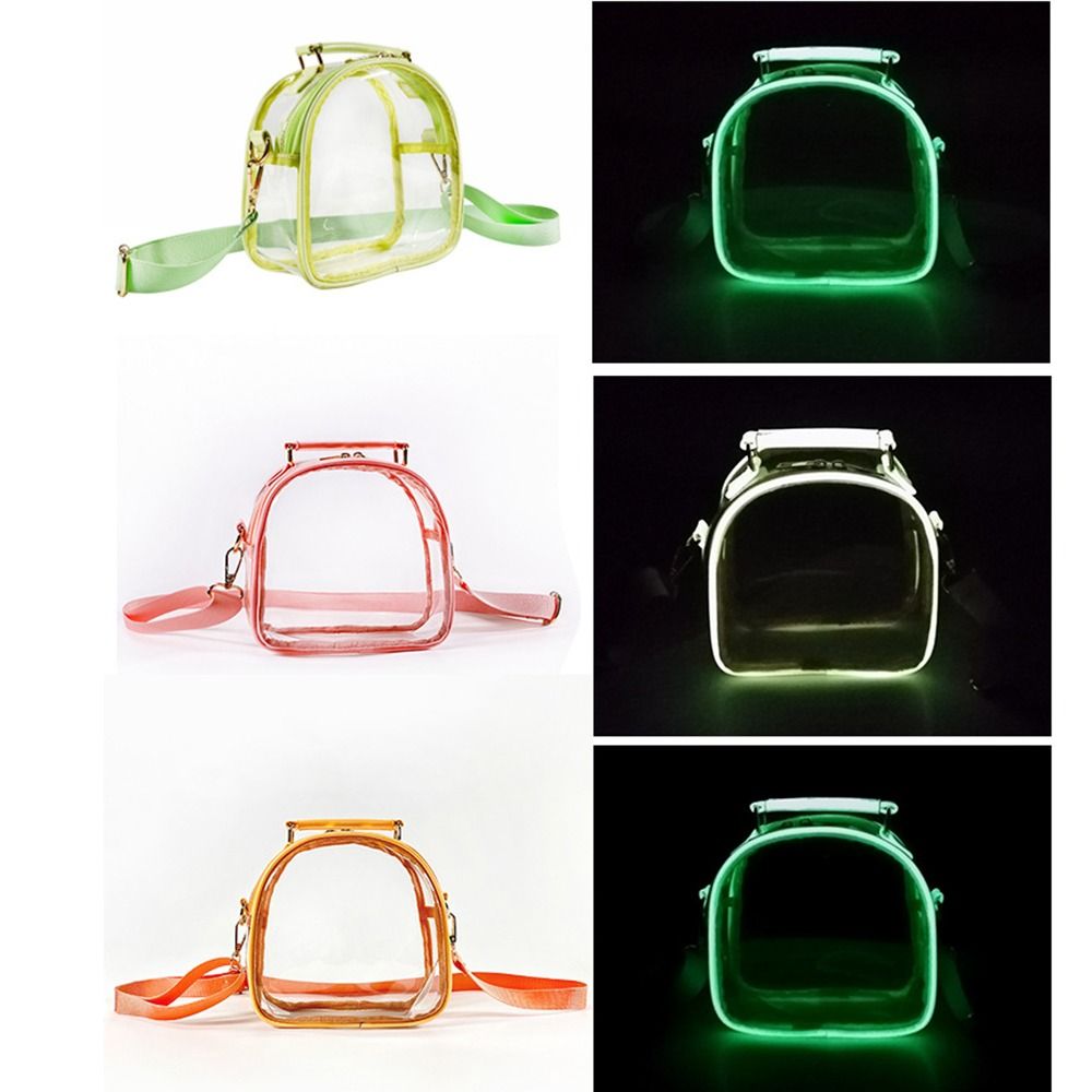 Jelly Bag Clear Pvc - Водонепроницаемая прозрачная сумка-тоут с флуоресцентным эффектом,