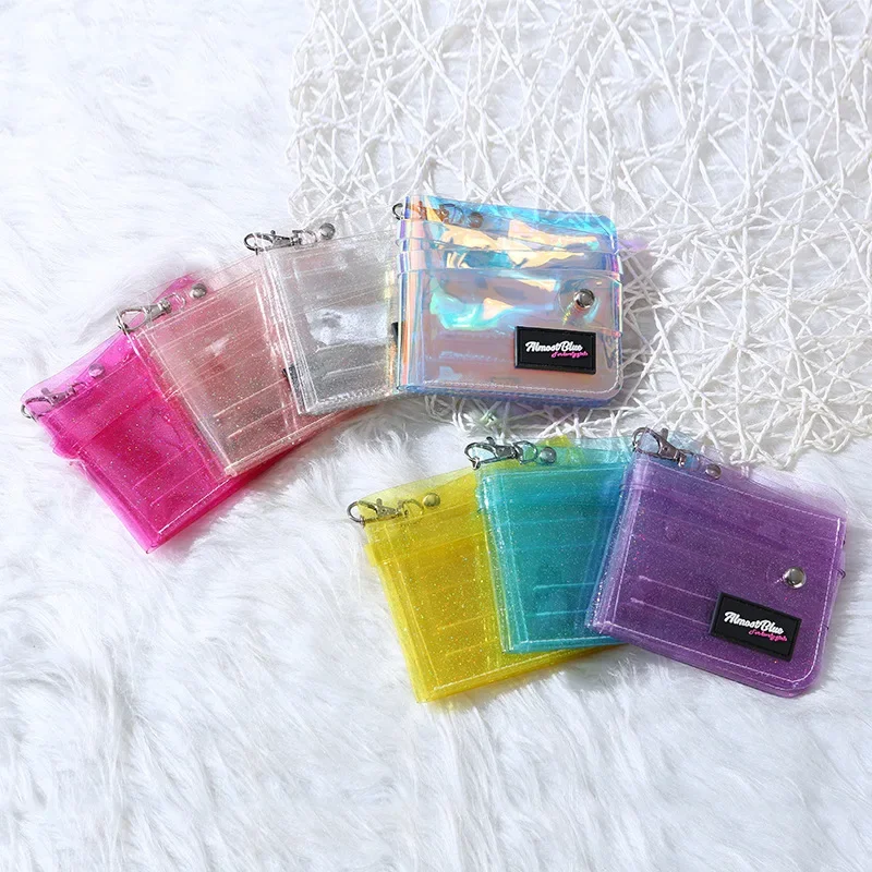Jelly Bag Clear Pvc - Прозрачный женский кошелек из ПВХ, лазерная