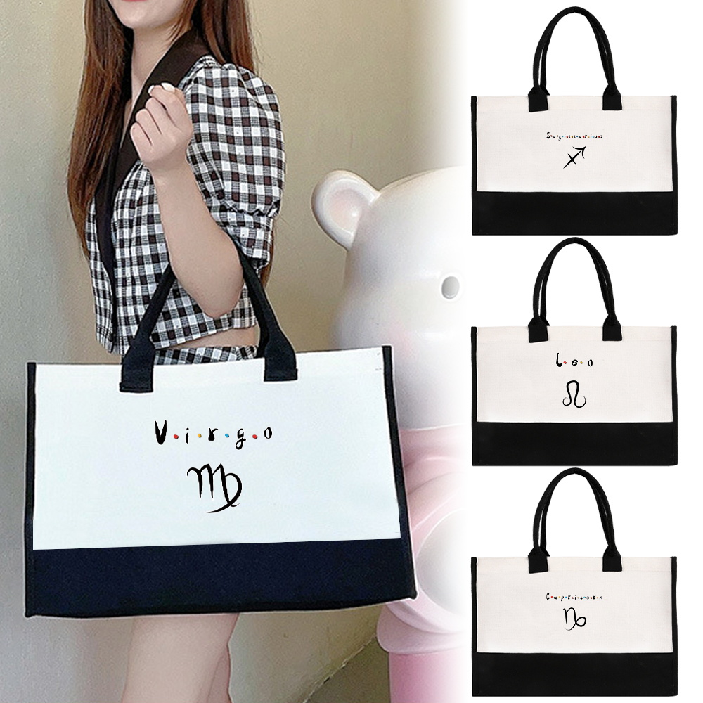 Women Bags Jute - Женская сумка-тоут, многоразовая сумка-шоппер из джута,