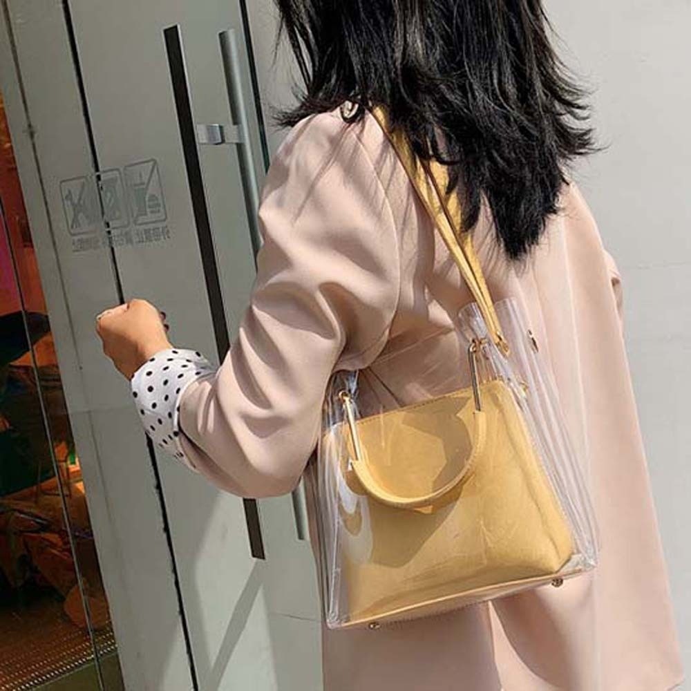 Прозрачная сумка-тоут из ПВХ в – обзор и цена Jelly Bag Clear Pvc