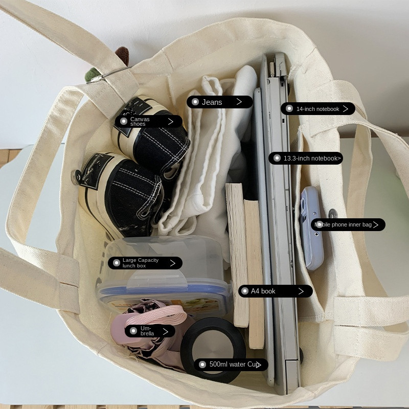 Холщовая Сумка с надписью ins, – обзор и цена Women Bags With Laptop Compartment