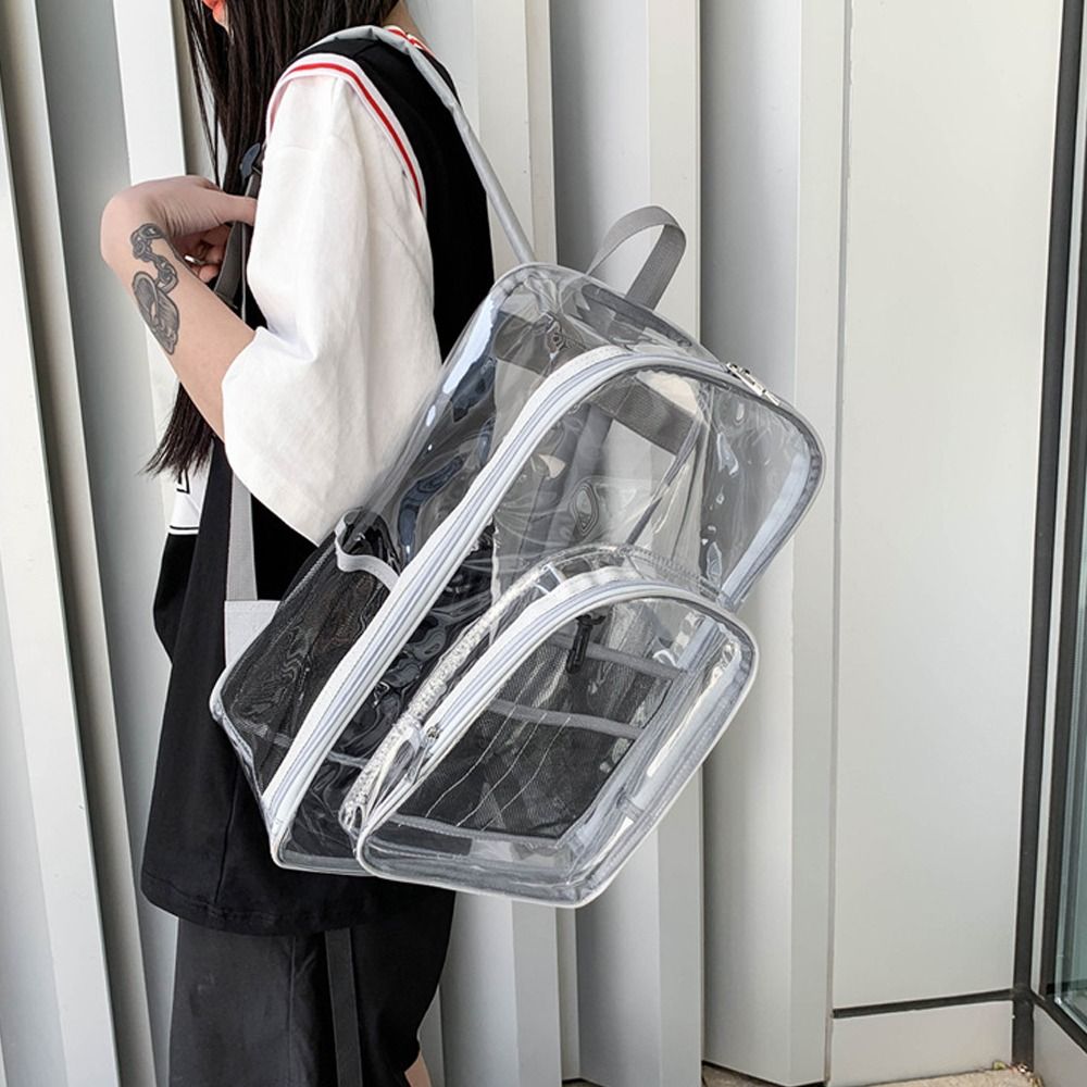 Прозрачный рюкзак из ПВХ больш – обзор и цена Jelly Bag Clear Pvc