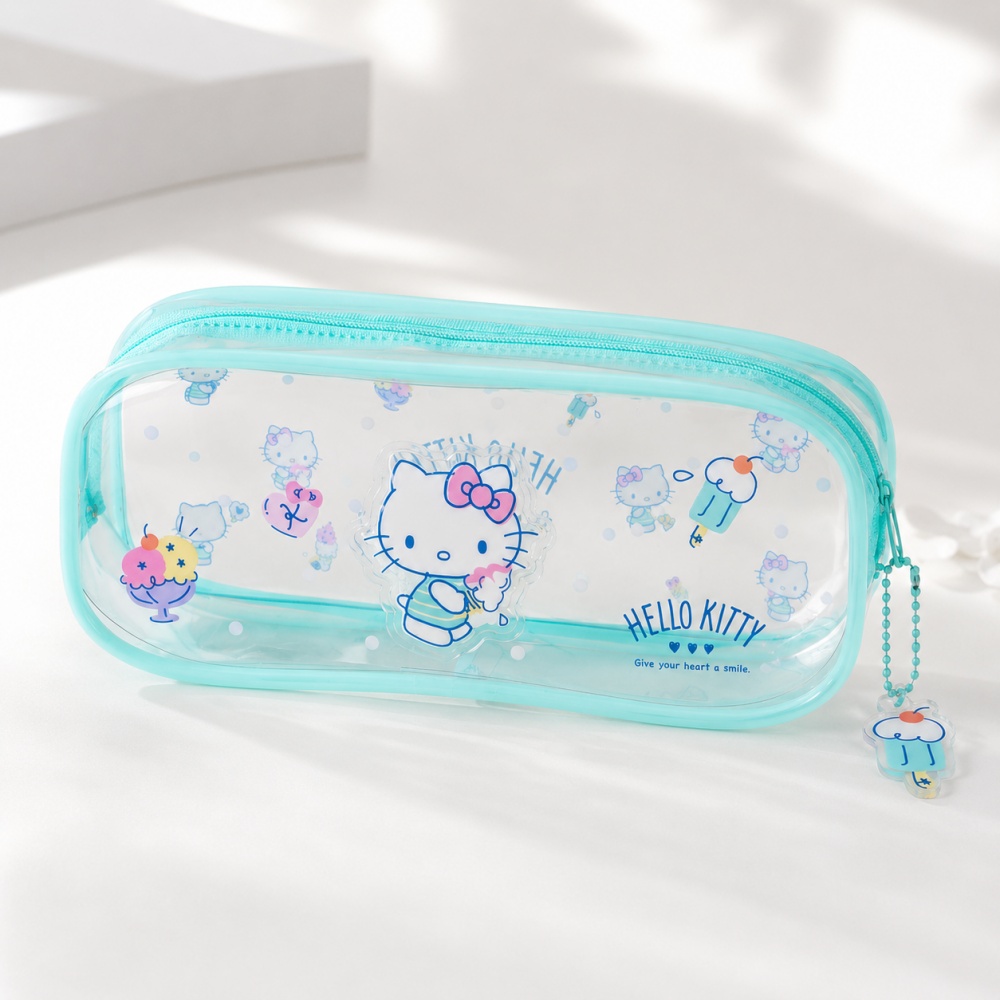 Оригинальный пенал Hello Kitty – обзор и цена Jelly Bag Clear Pvc