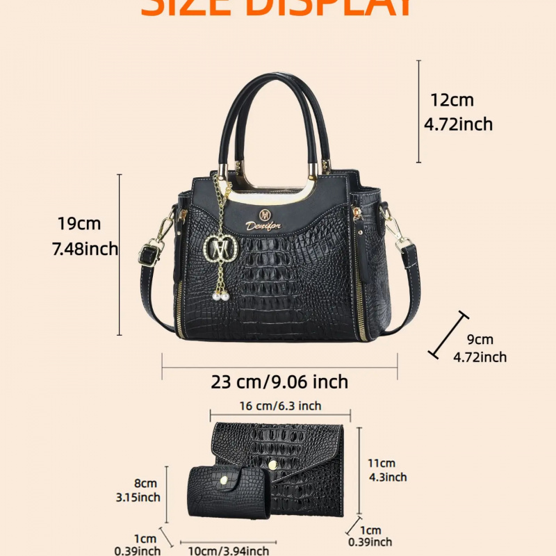 Женский набор сумок с текстуро – обзор и цена Women Bags Crossbody