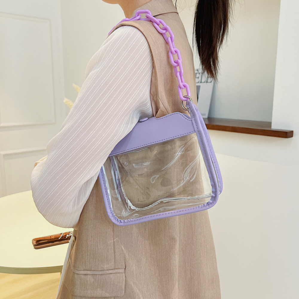 Модная дамская однотонная проз – обзор и цена Jelly Bag Clear Pvc