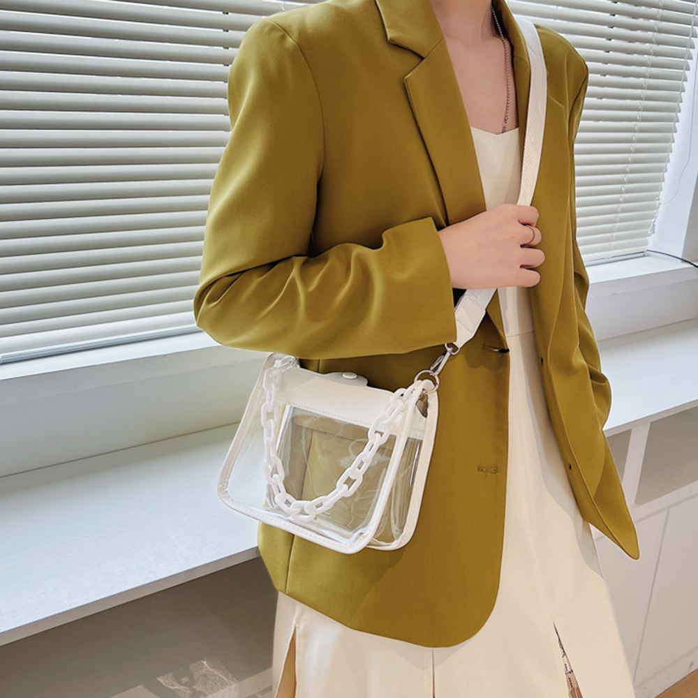 Модная дамская однотонная проз – обзор и цена Jelly Bag Clear Pvc