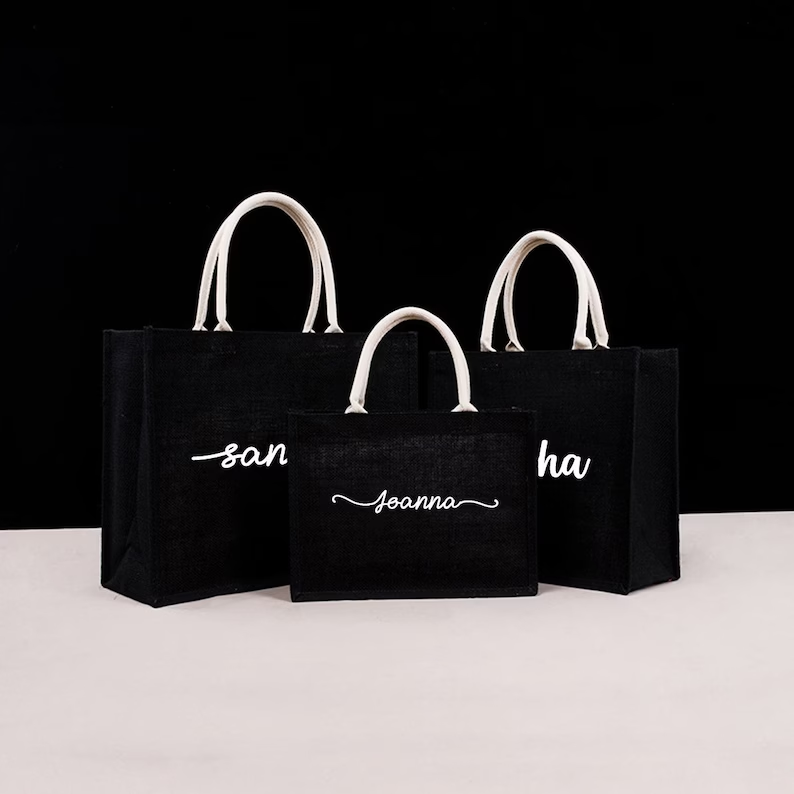 Персонализированные черные сум – обзор и цена Women Bags Jute